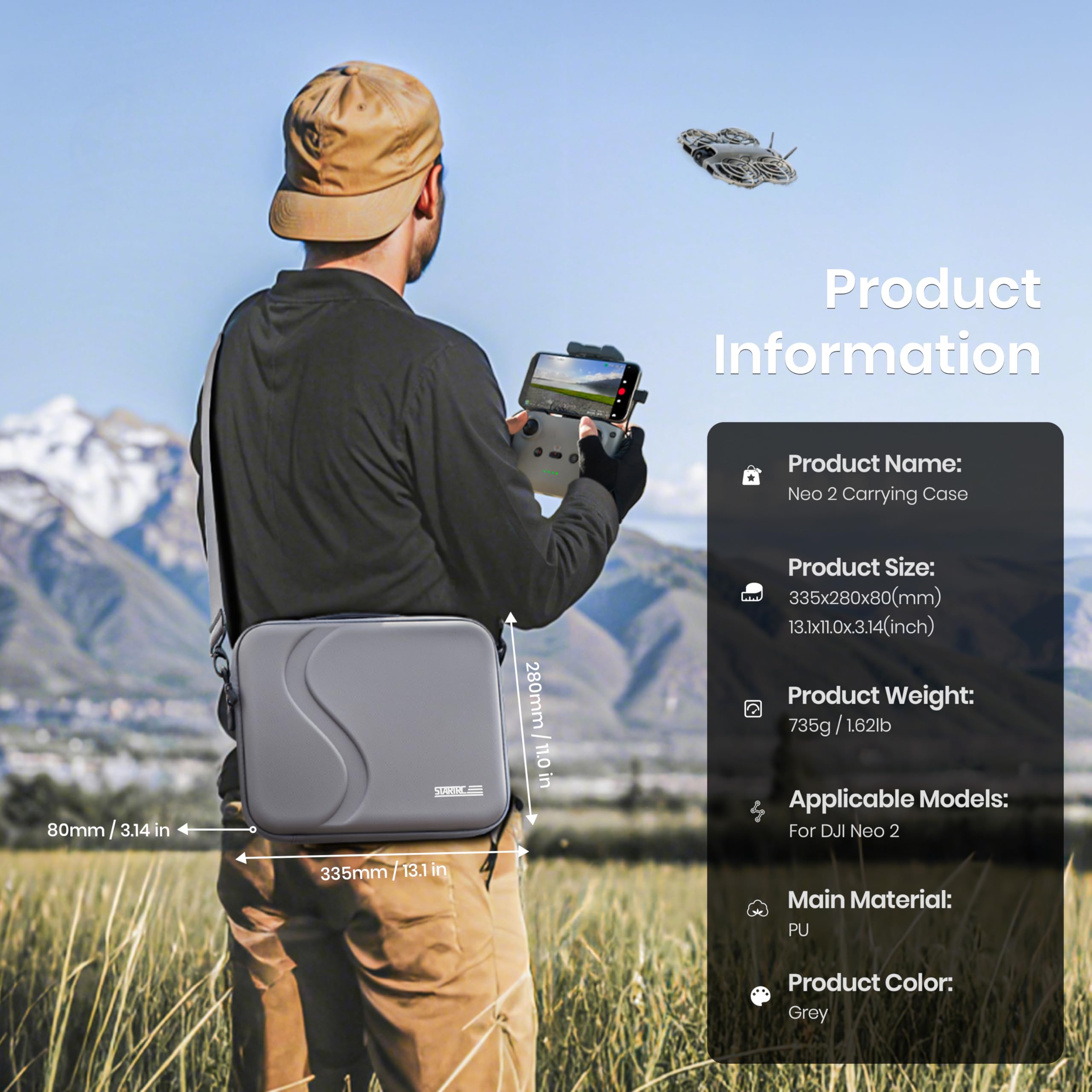Carrying Case for DJI Neo 2 Ac - огляд і ціна Drone Carrying Case